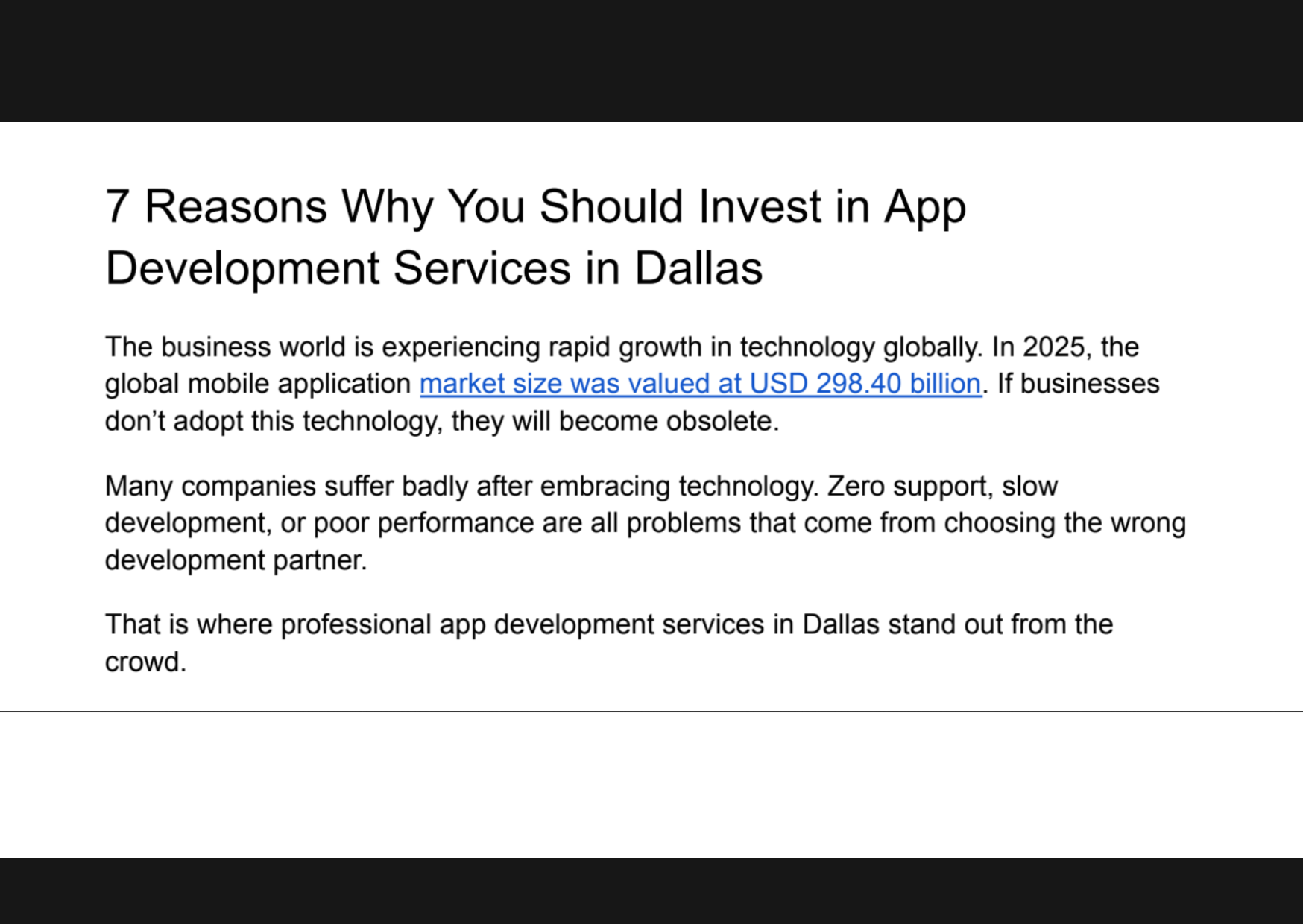 Dallas App Development